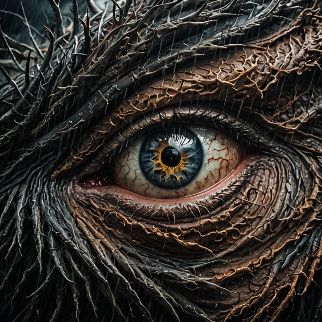 Eye of the Storm: Hyperrealistic Cinematic Close-Up