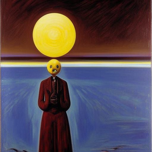 Surreal Charlie Brown Screaming in Hyper-Realism Style