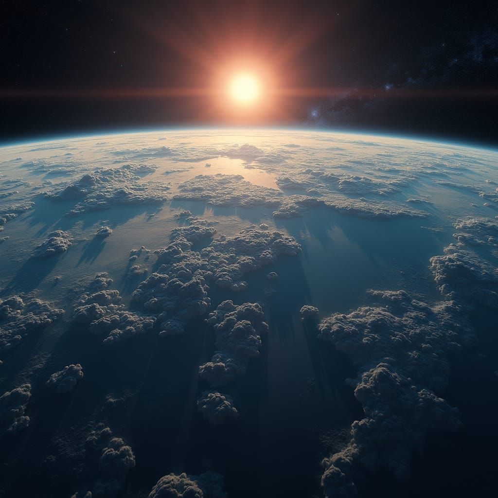 Earthrise in Hyper-Realistic Splendor