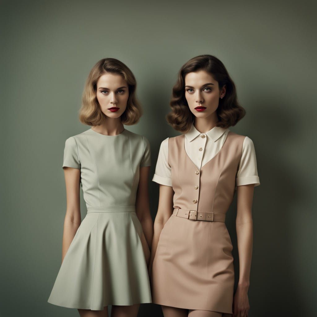 Retro Women in Early 2000s Chic