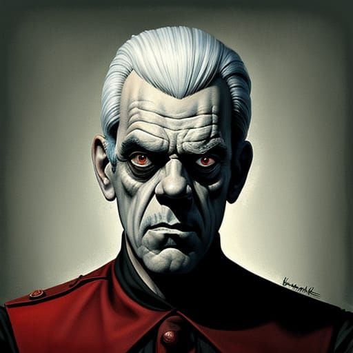 Boris Karloff Portrait in Basil Gogos Style