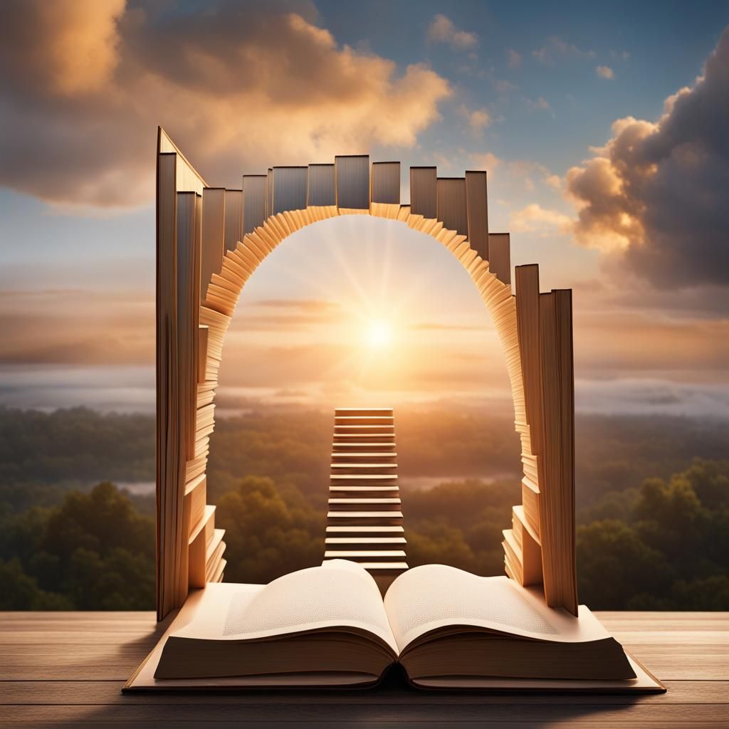 Infinite Staircase to Heaven Pop-Up Book