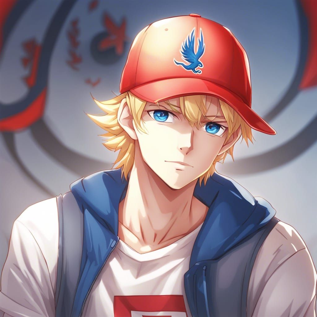 Anime Style Image of Teen with Phoenix Emblem
