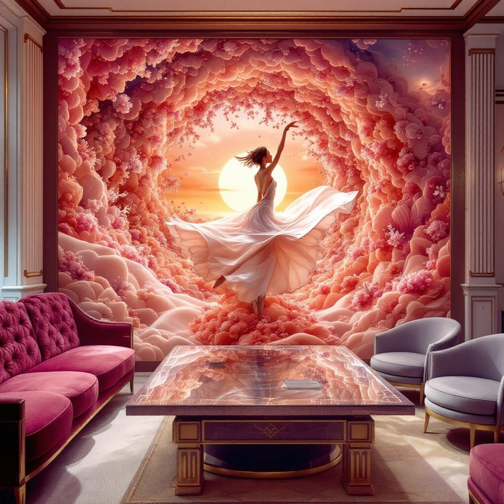 Mystical Dancer in Sunset Bloom