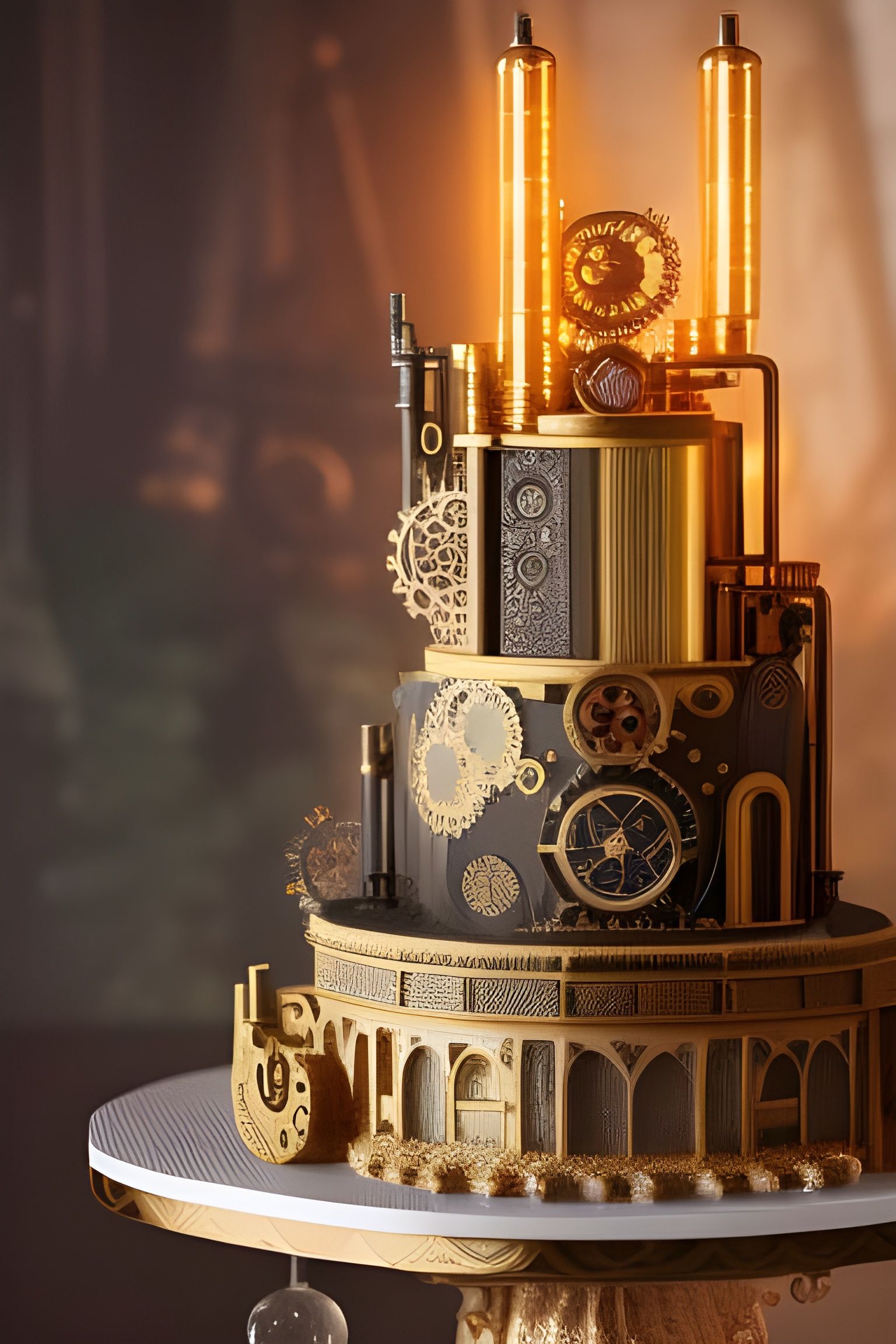 Steampunk Wedding Cake