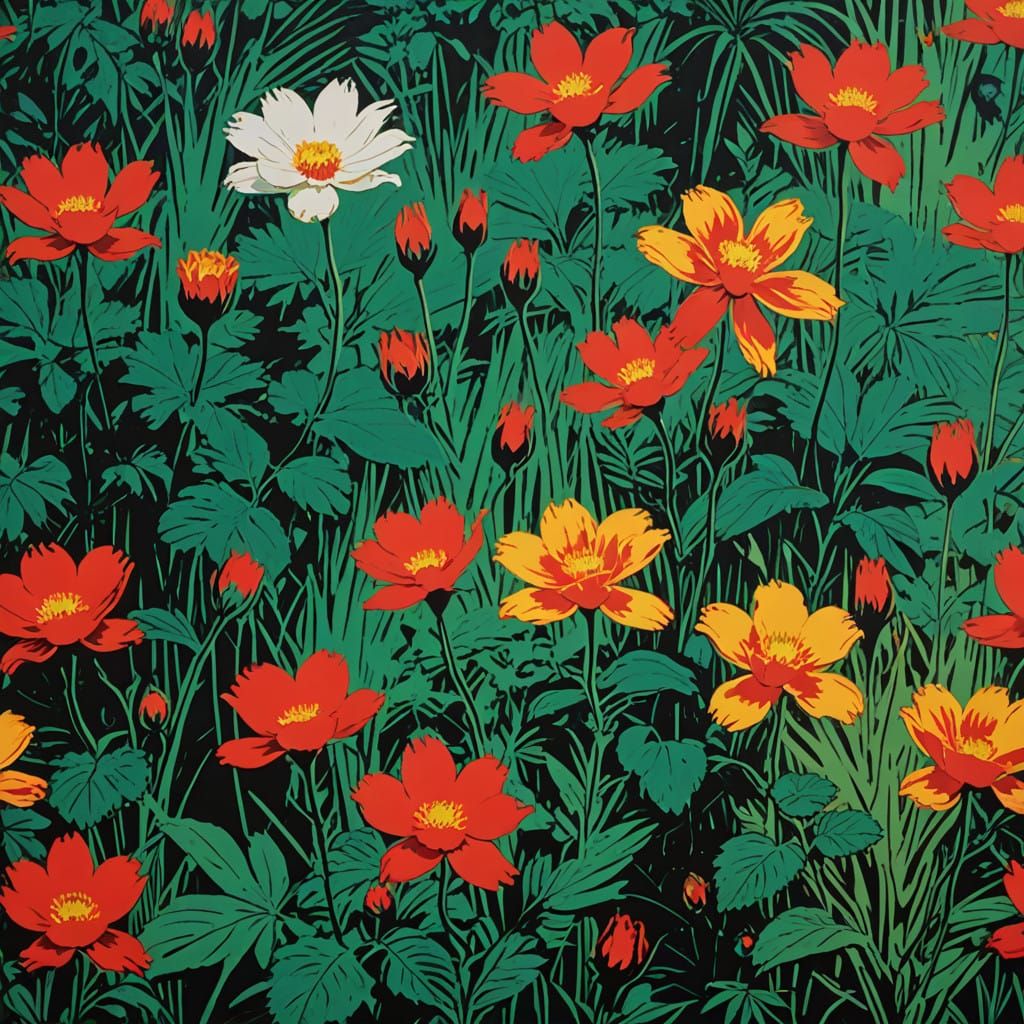 Lingering Emotional Landscape in Vibrant Colors