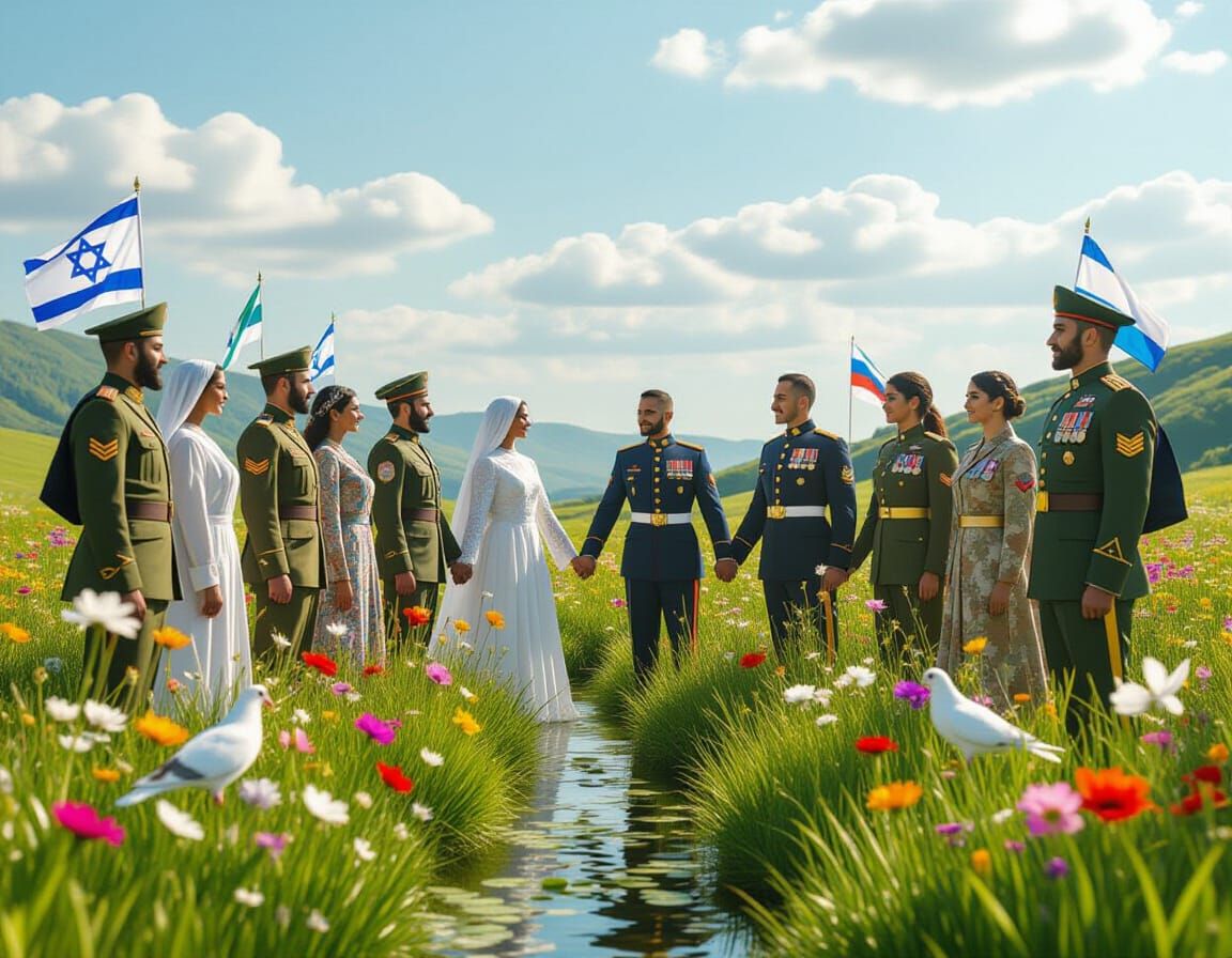 Unity in Diversity: A Photorealistic Celebration of Peace