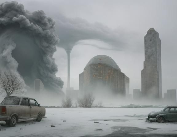 Post-Apocalyptic Winter in Houston: Unreal Engine Landscape