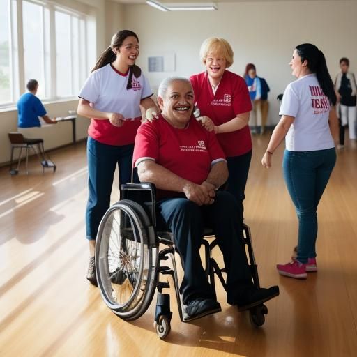 Heartwarming Rehabilitation Center Portrait with Vibrant Col...