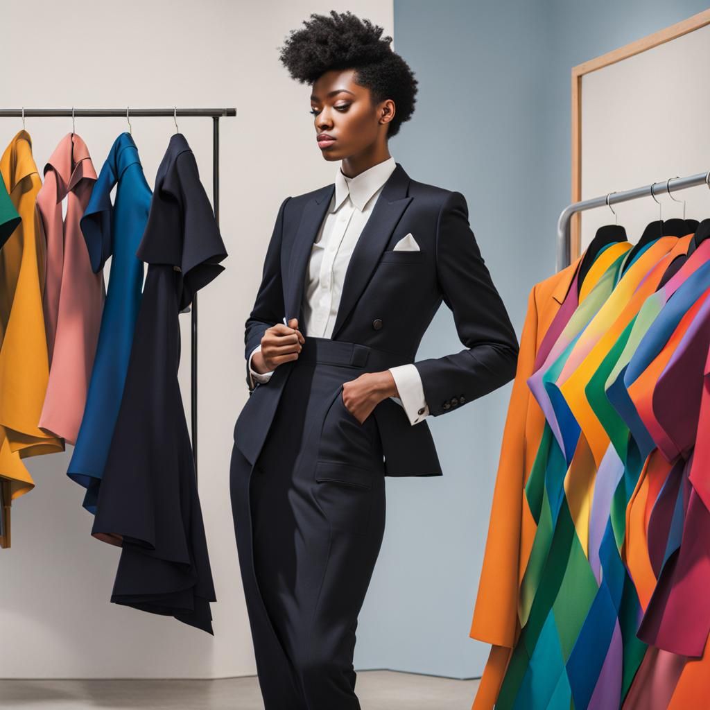 Nonbinary Person in Dress Suit: Academic Art