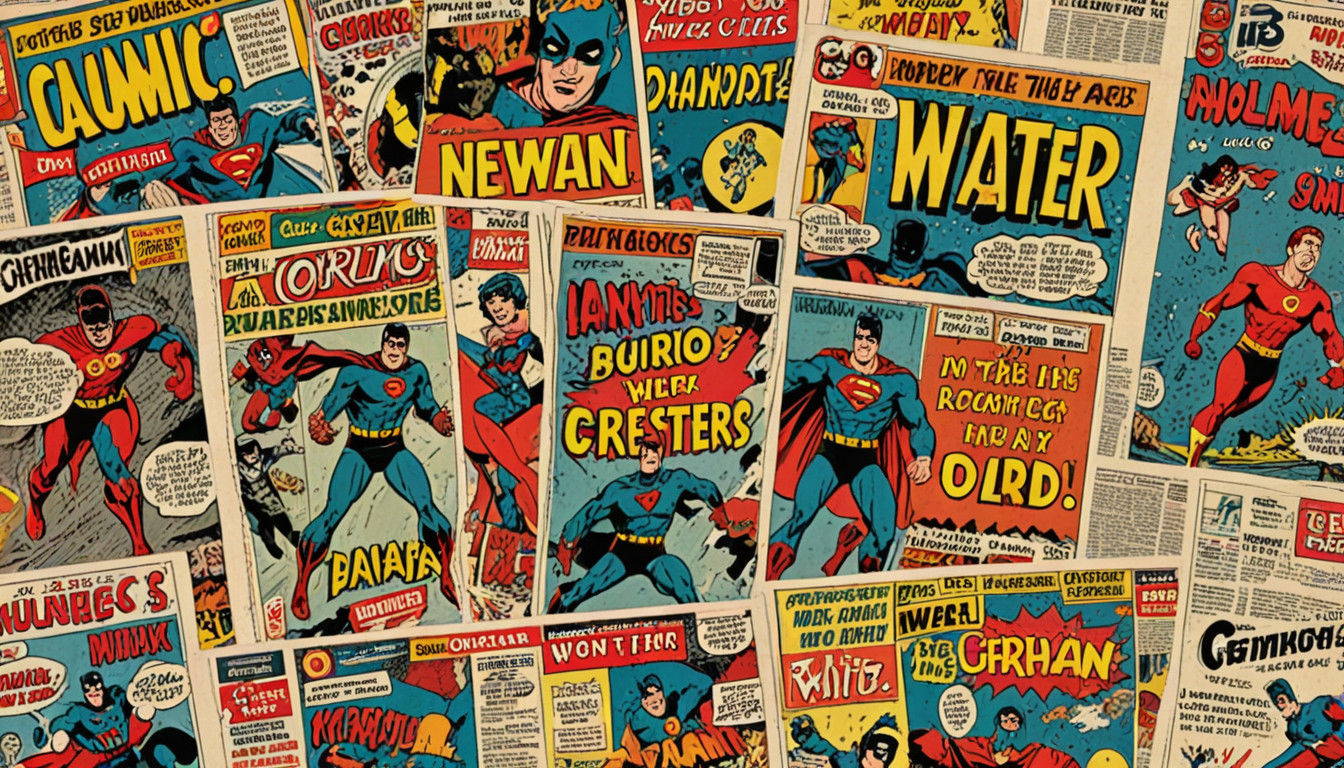 Vibrant Retro Comic Book Page