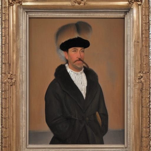 Reserve Major in Earthy Tones, Oil on Canvas