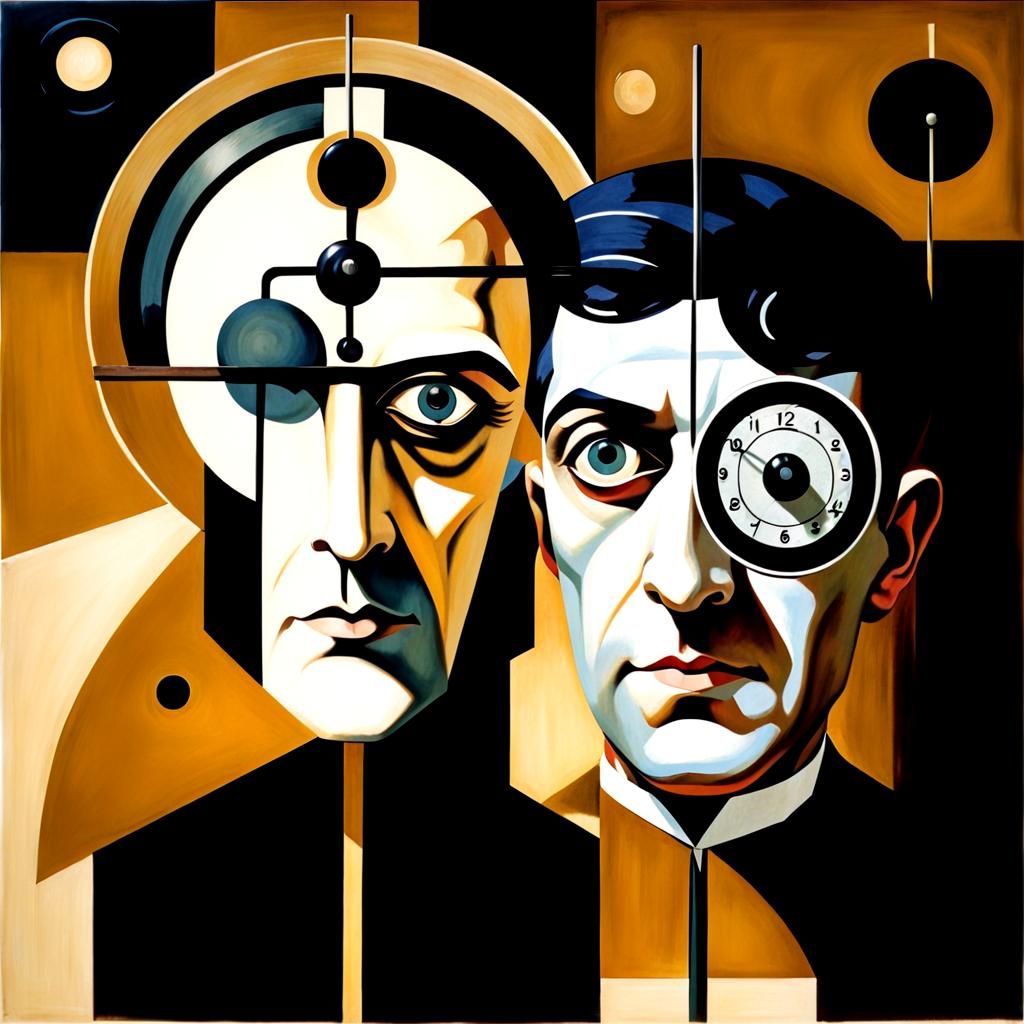 Mechanical Spy in Dada Style, Volumetric Lighting