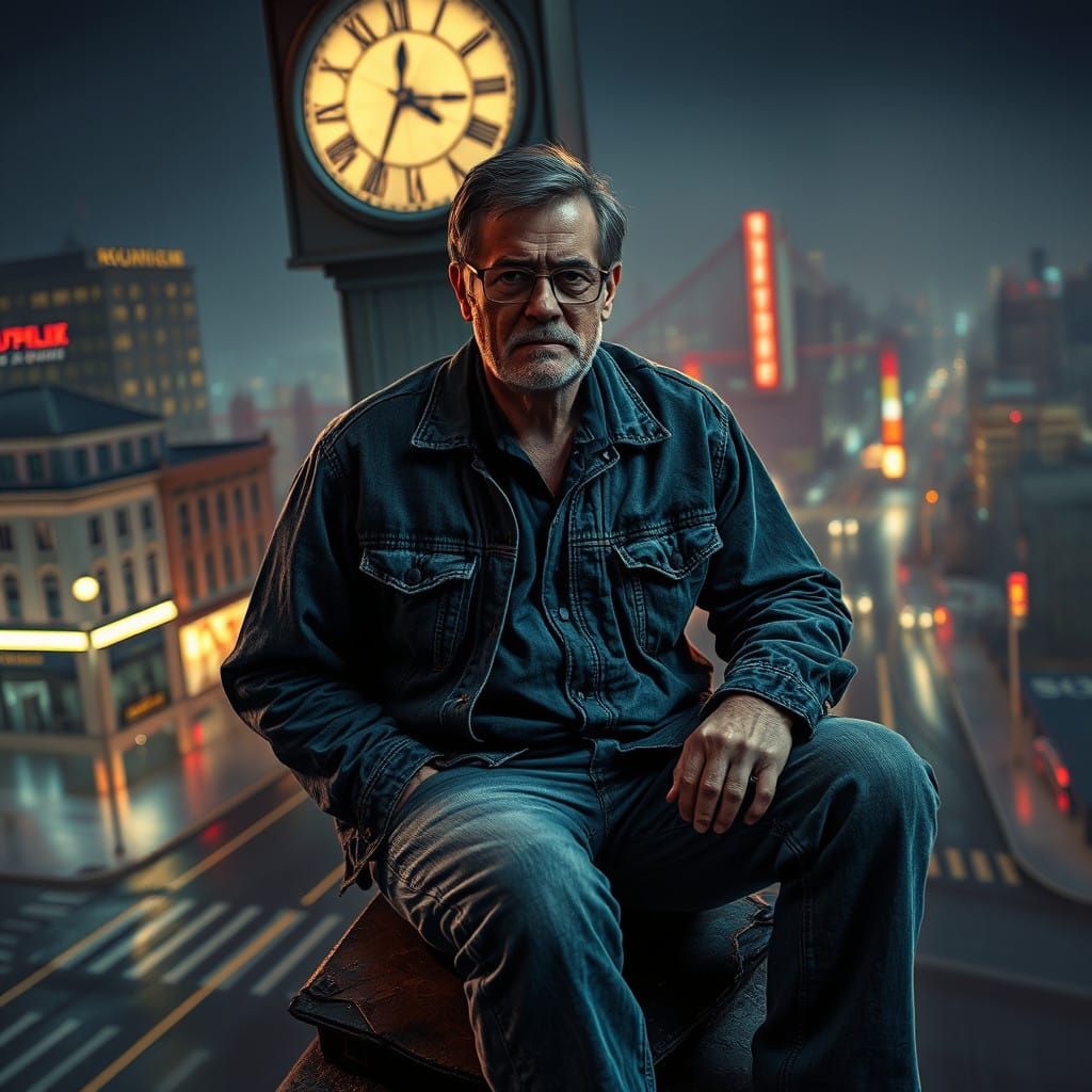 Weary Midnight City Dweller