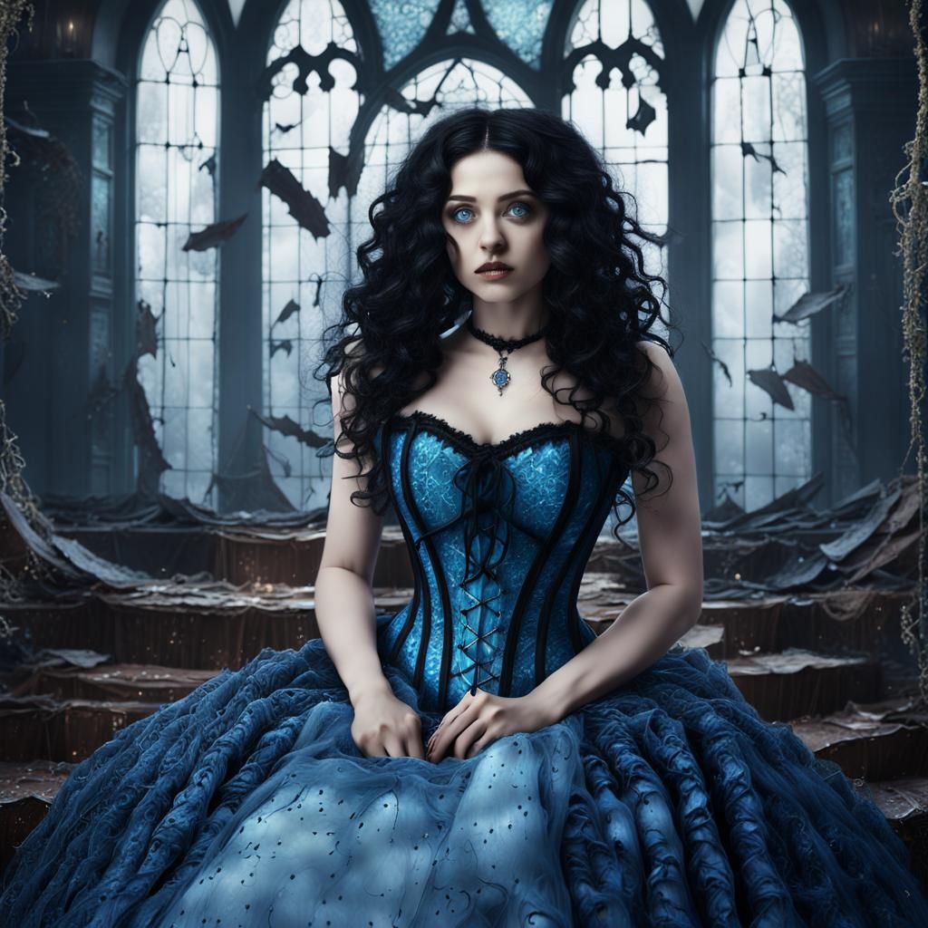 Gothic Fairytale Alice Through Shattered Glass