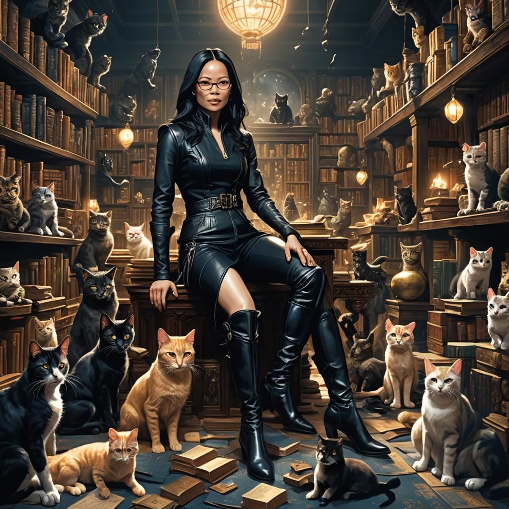 Lucy Liu as Cat Lady in Goth Fantasy Chamber