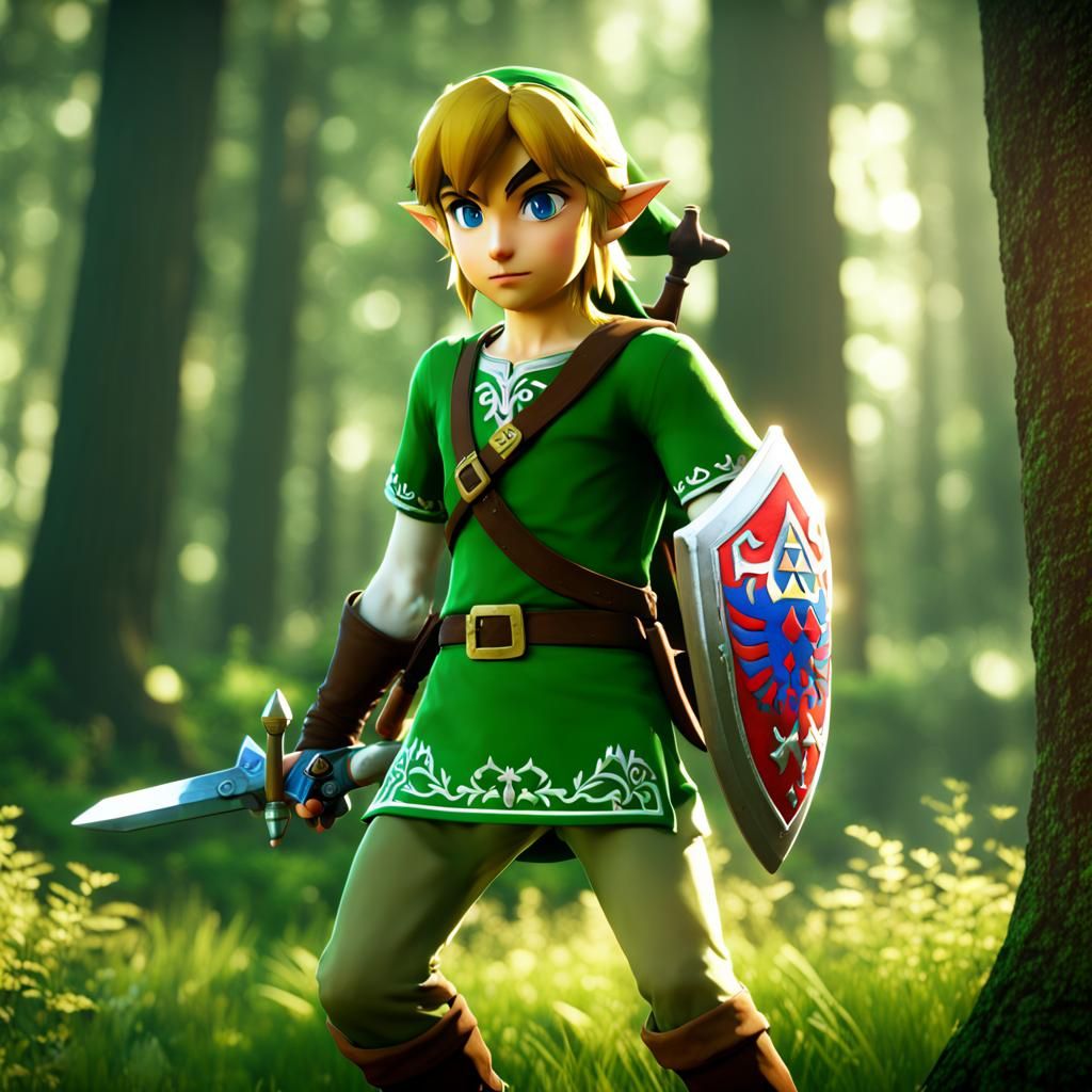 Link in Hyrule Forest: 8k Unreal Engine 5
