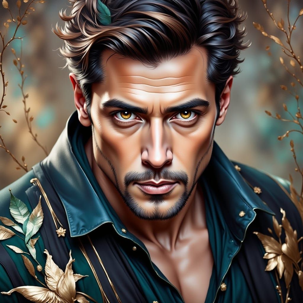 Majestic Portrait of Bollywood Action Hero