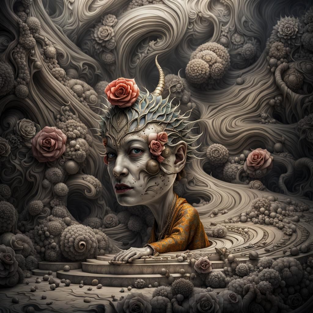 Extravagant Alien Characters in a Bizarre Dreamscape