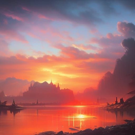 City in Ruins: Missile Attack Concept Art