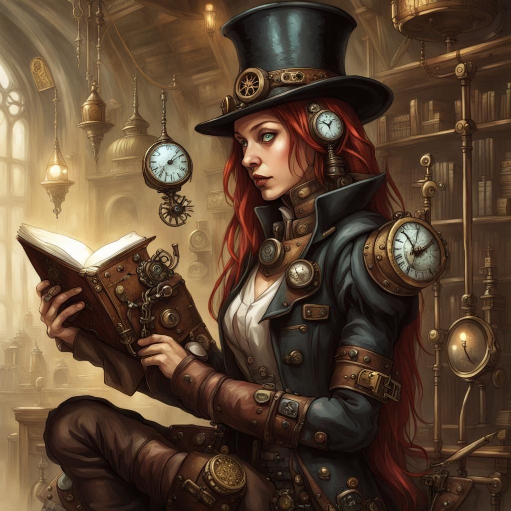 Aetherpunk Fantasy subgenre blending aether magic and steamp...