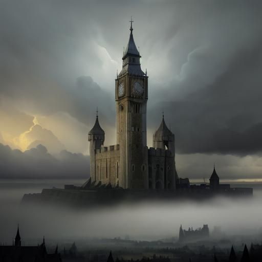 Tower of London: Gouache Impressionist Masterpiece