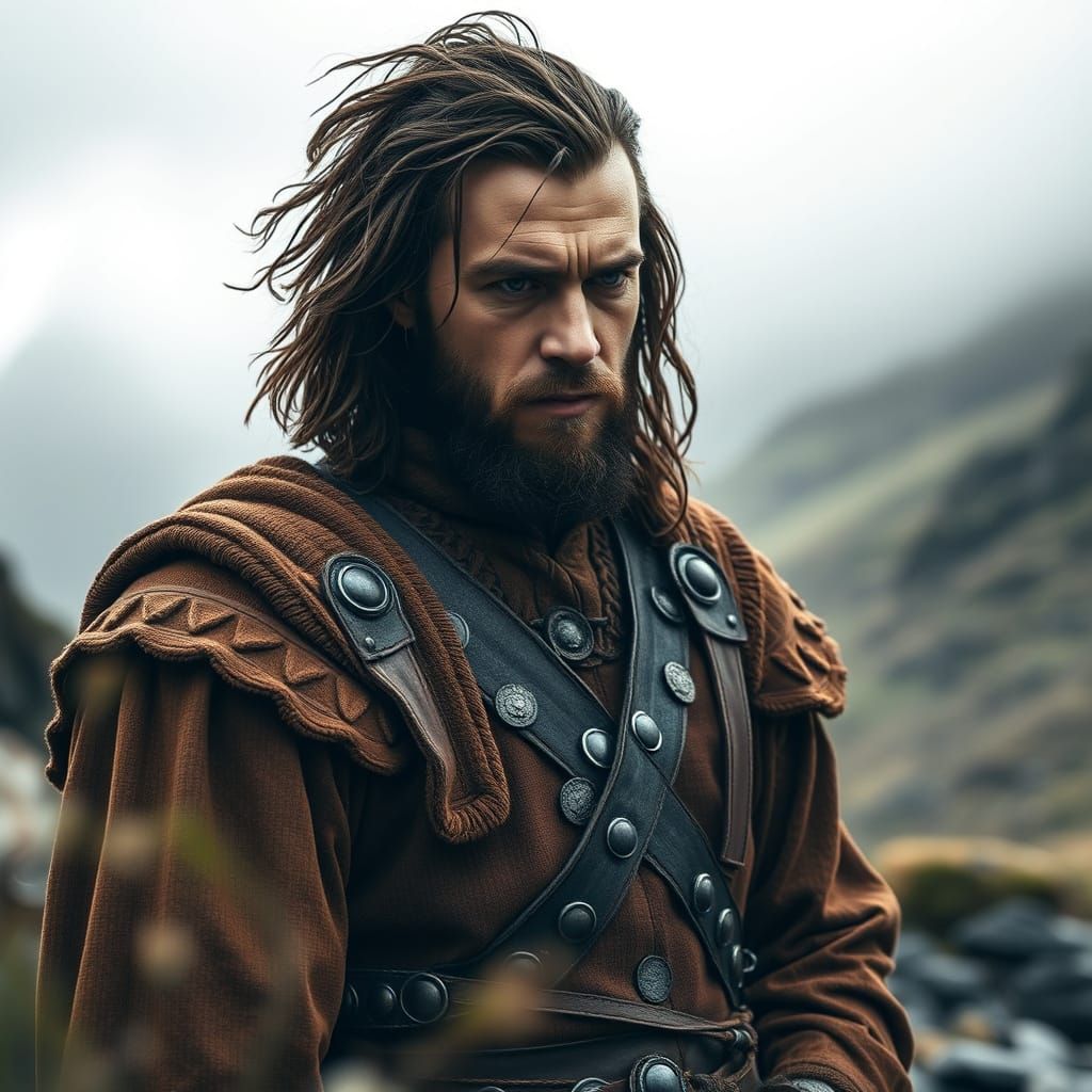 Macbeth in Moody Scottish Landscape