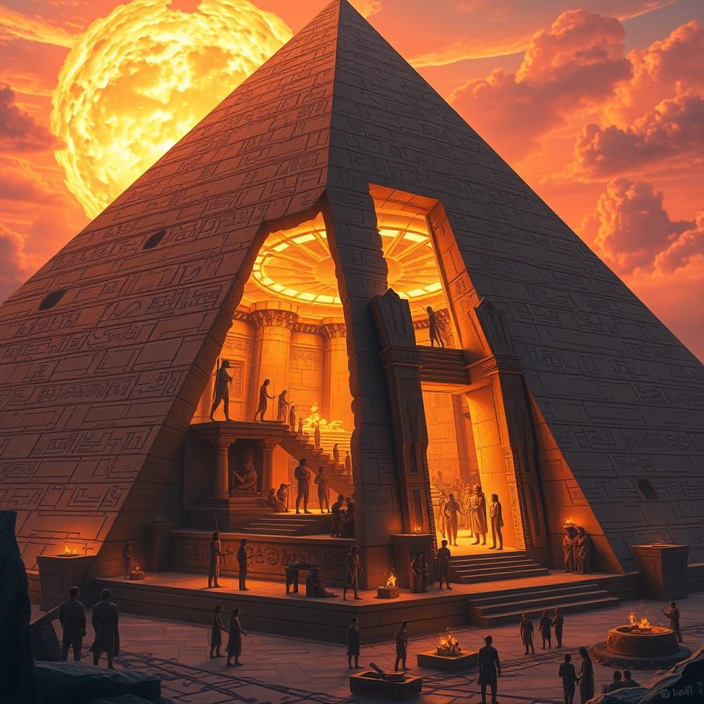 Ancient Egyptian Pyramid Unveiled, Revealing Secret Lives of...