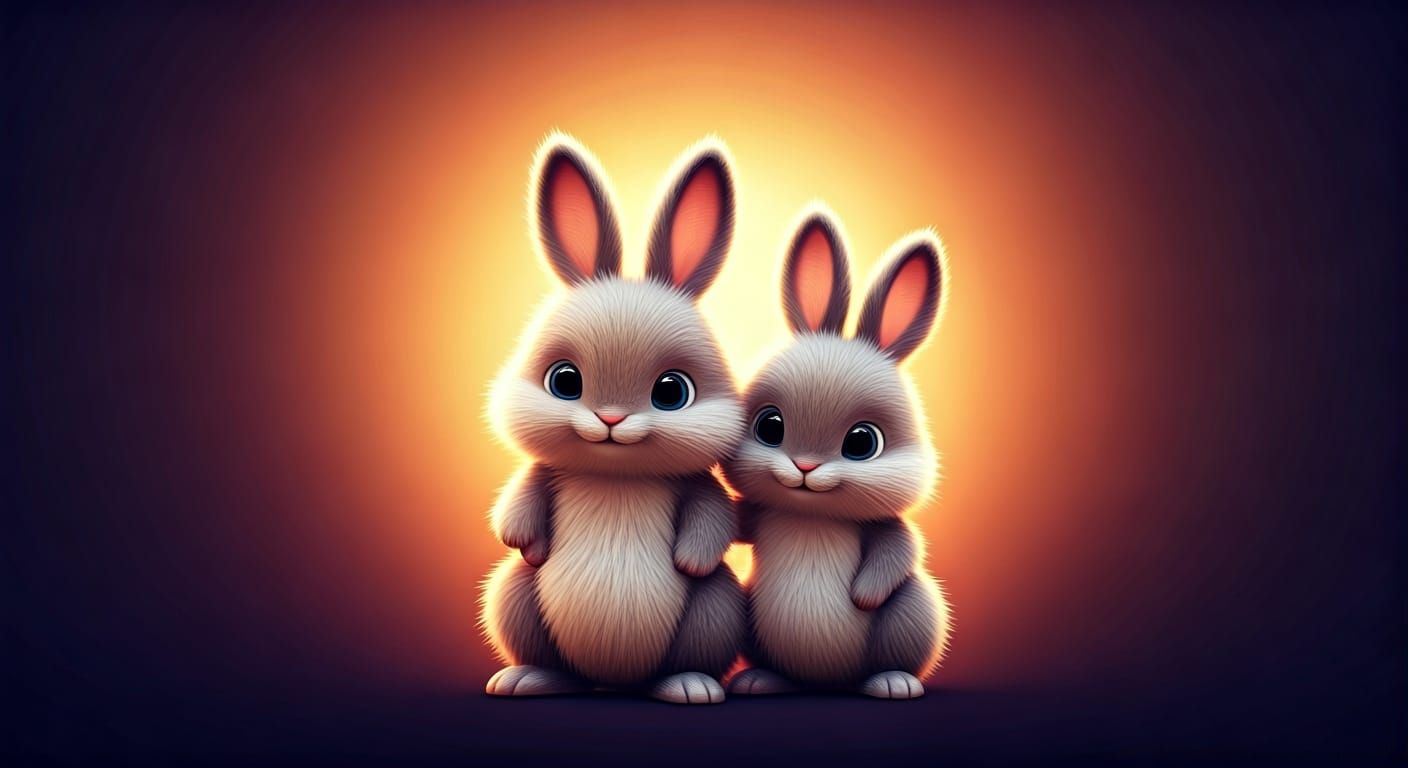 Cute and furry touchy feely fuzzy baby bunnies.