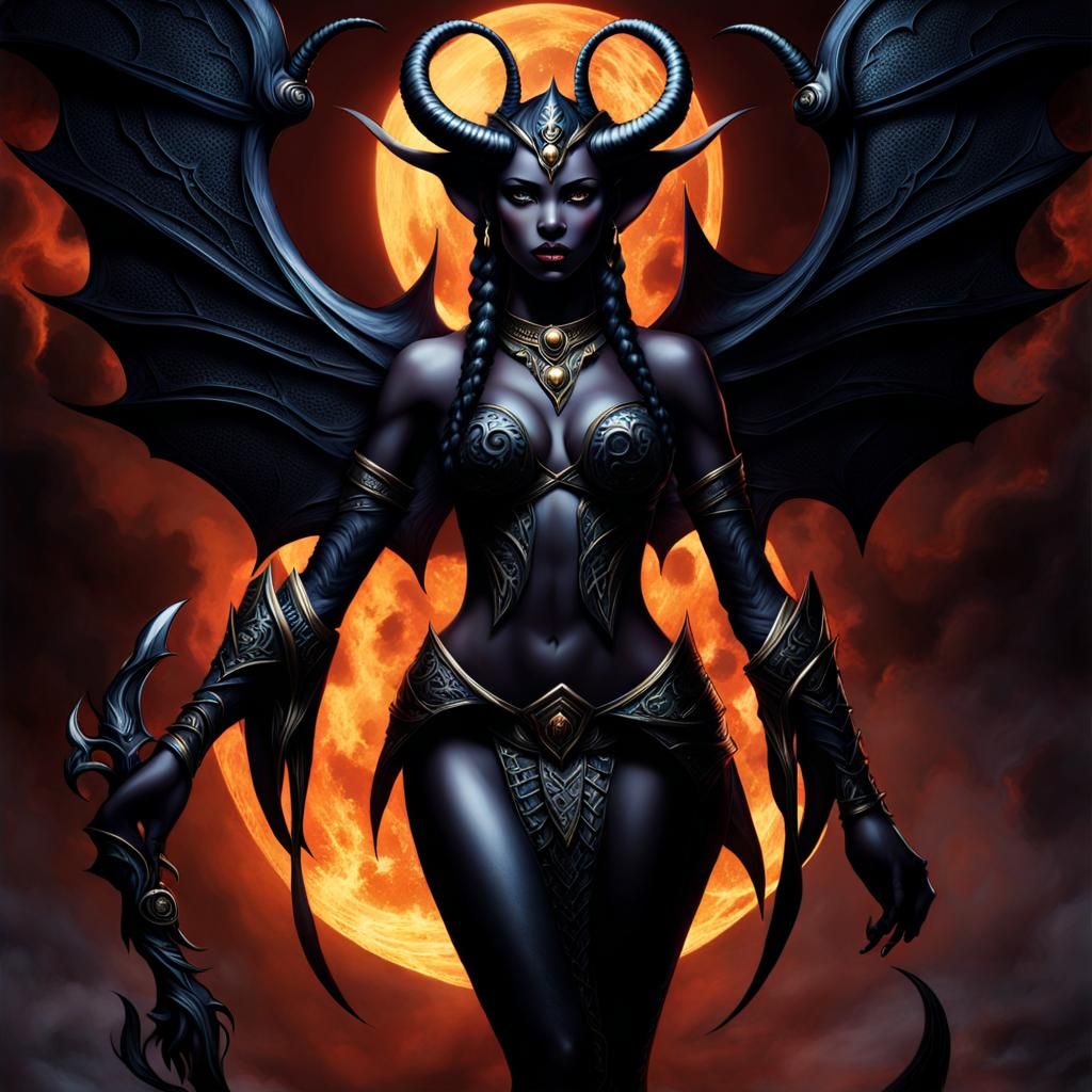 Infernal Demoness of Allure and Menace