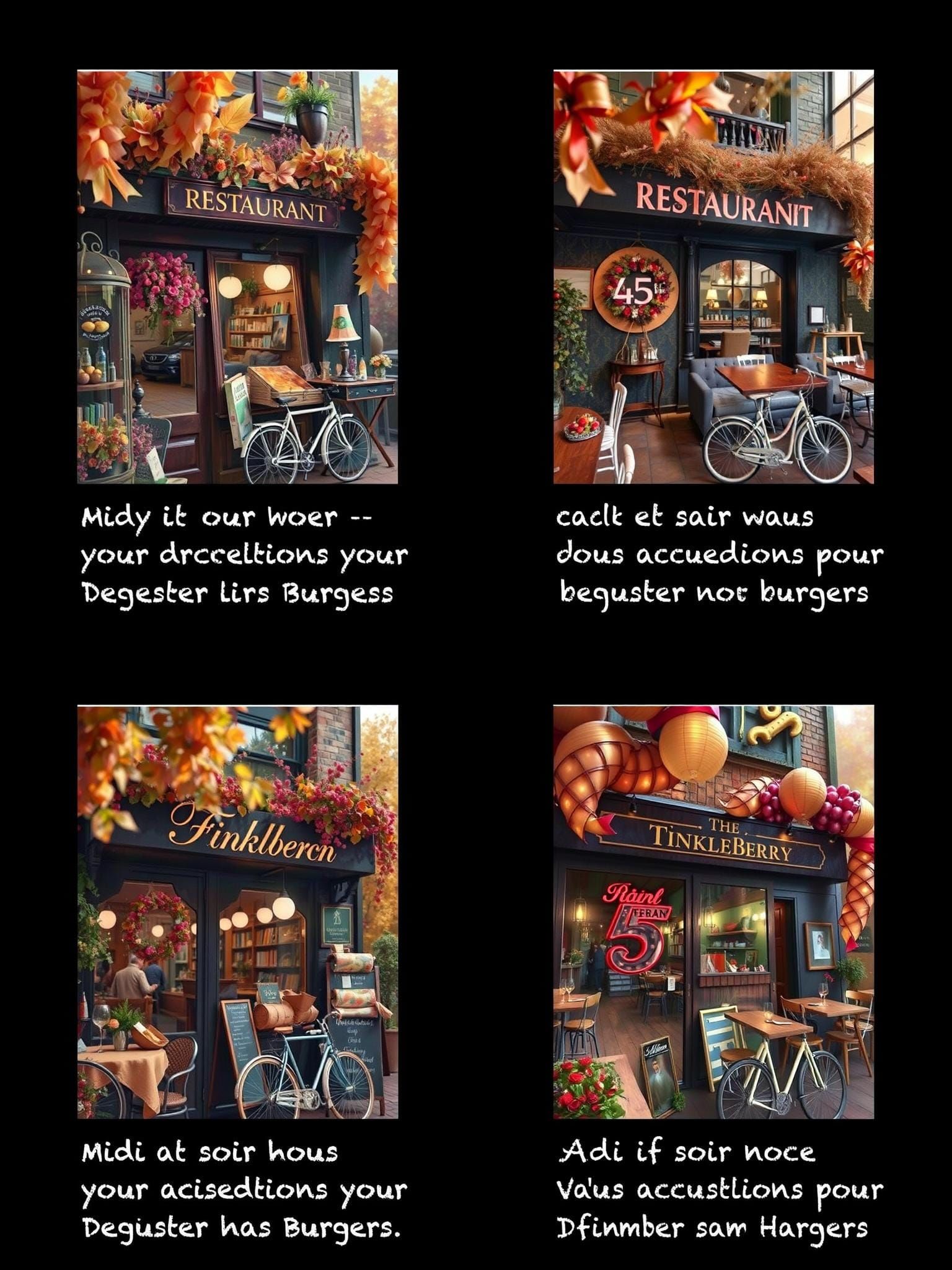 French Restaurant 15th Anniversary Advertisement