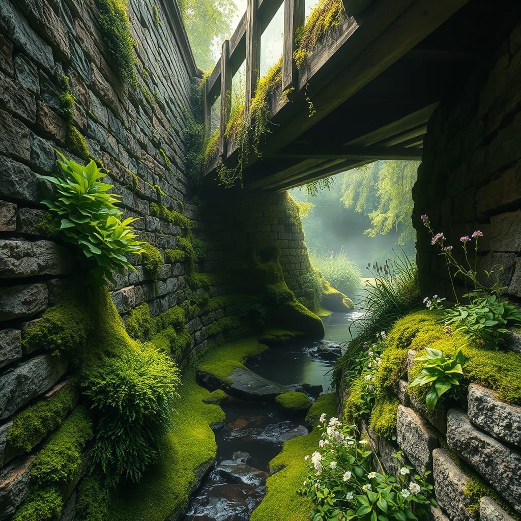 Lush Greenery Bursts Forth in Dreamy Watercolor Style