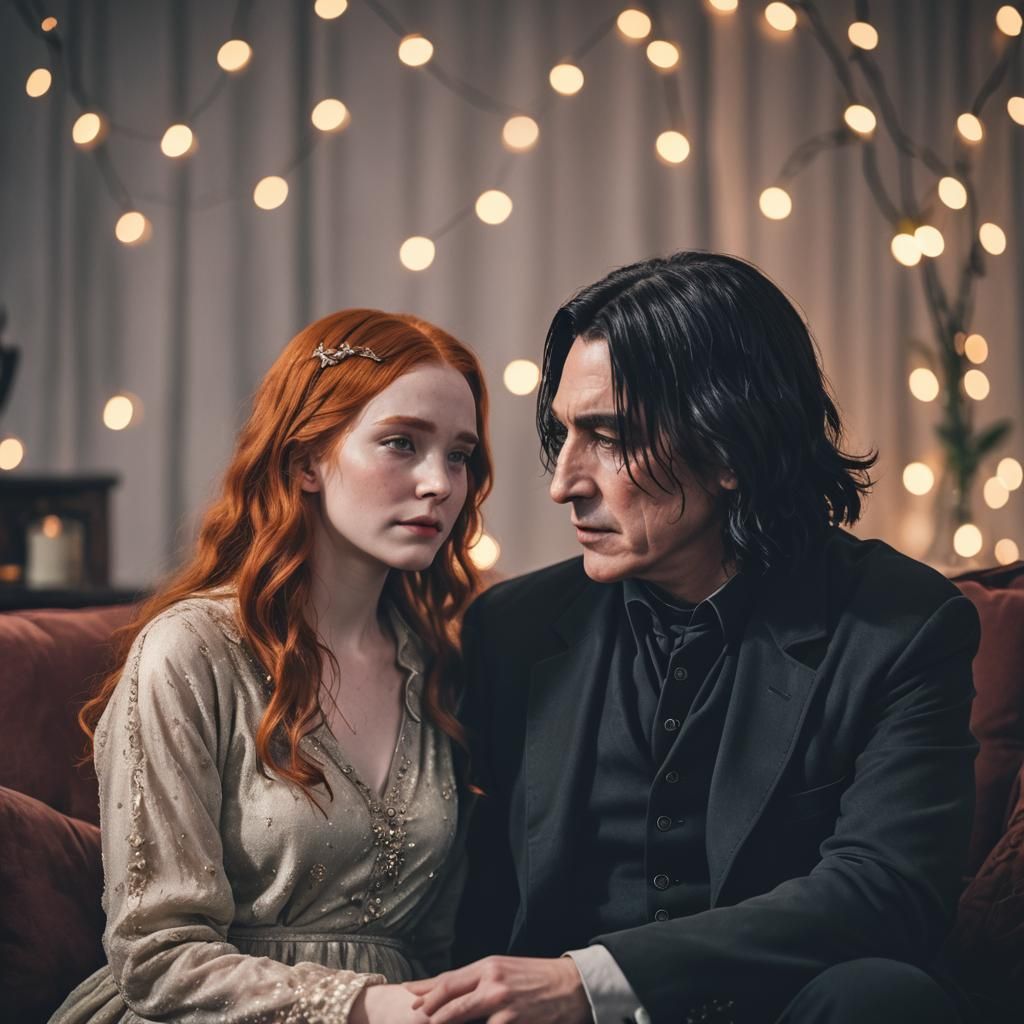 Young Lovers in Natural Light Portrait