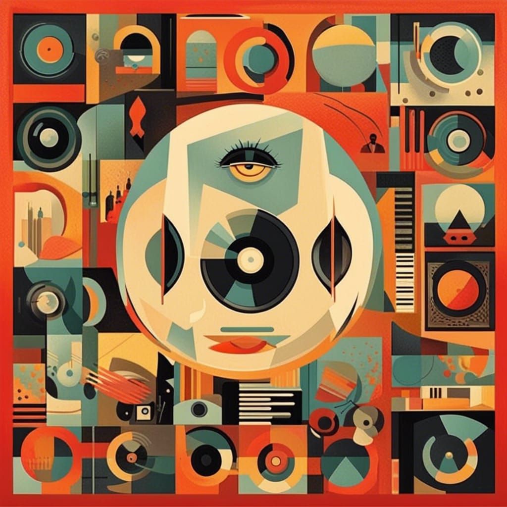 Iconic Film and Music Imagery in Digital Collage