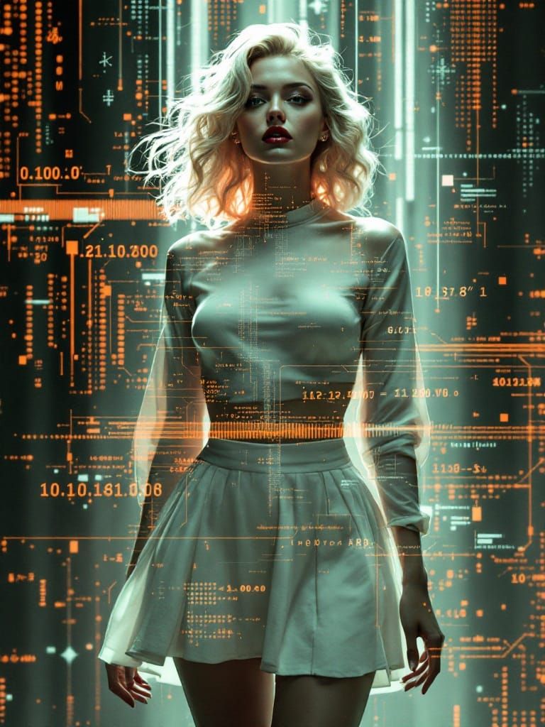 Digital Artifacts Reveal Reality's Code as Glitch Photograph...