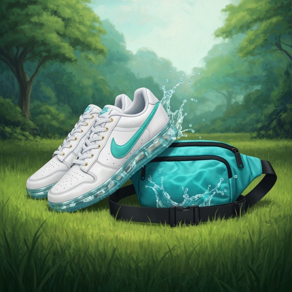 Fantastical Water-Filled Sole Tennis Shoes in Fairyland