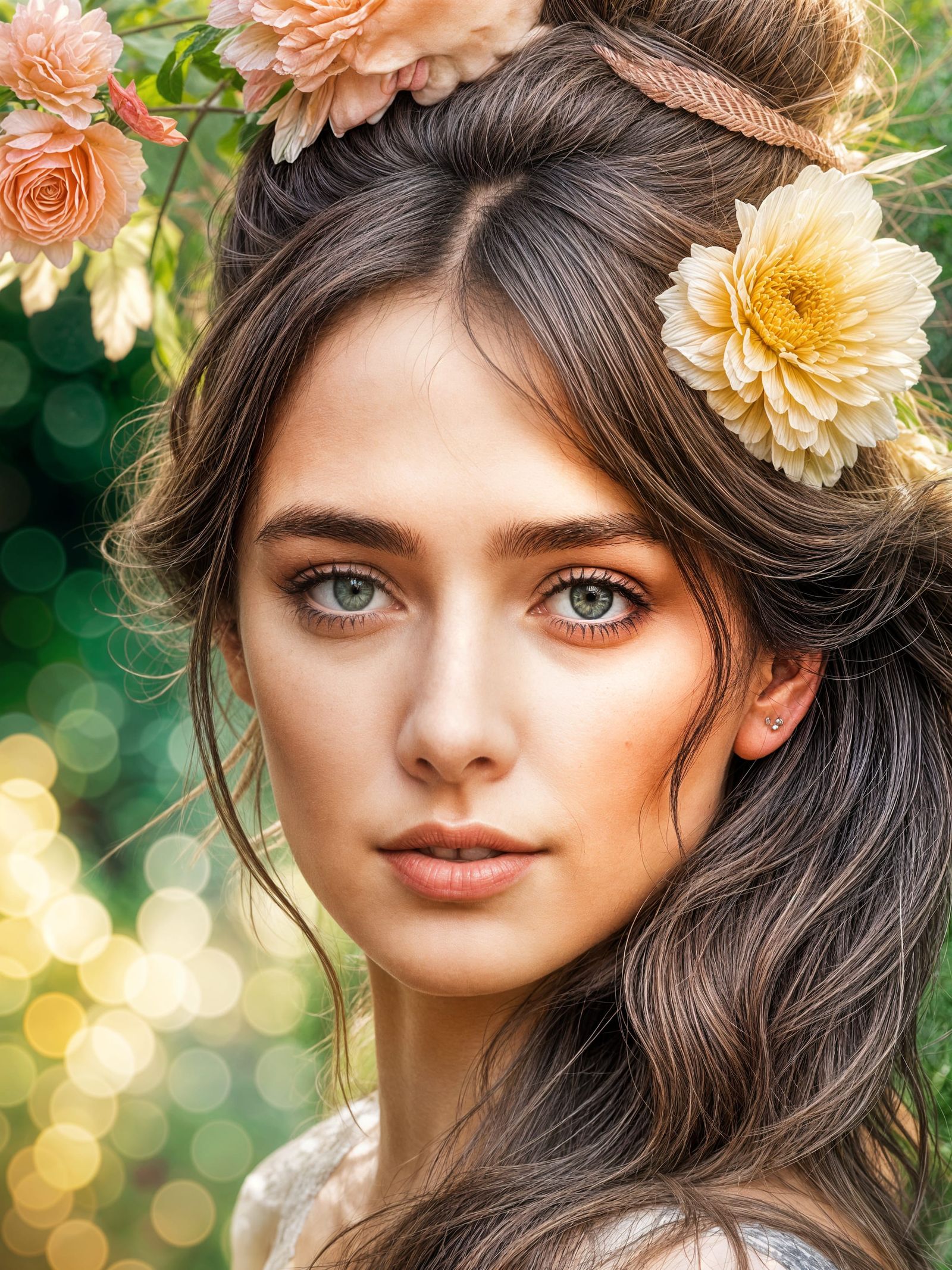 Beautiful Lady Portrait Generated by AI