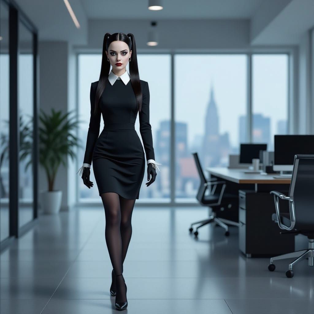 Wednesday Addams, Successful Businesswoman in Gothic Style