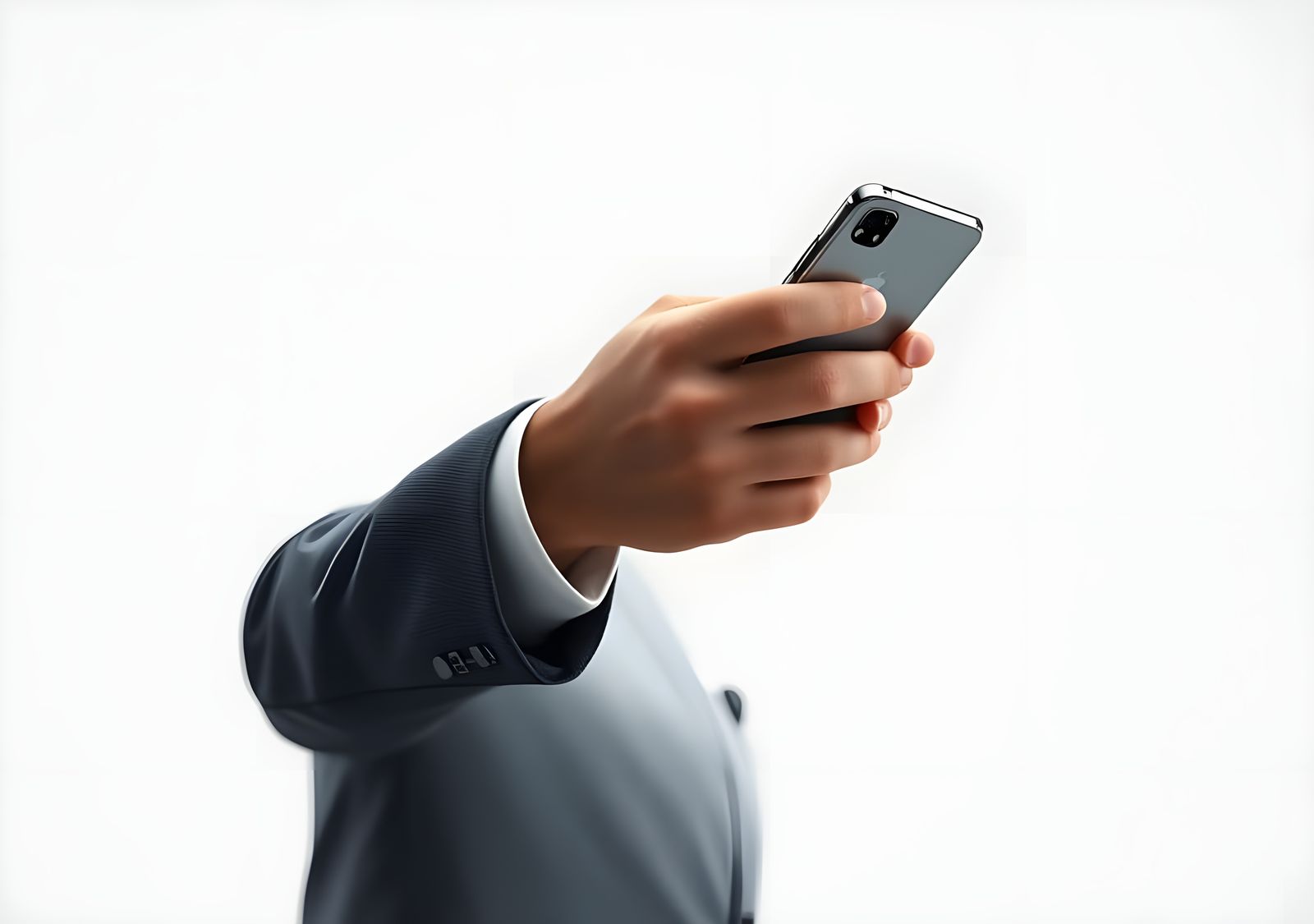 Business Hand Using Mobile Phone in High Resolution