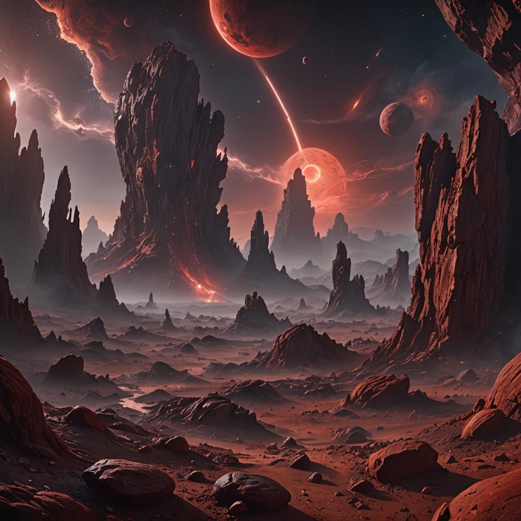 Horrific Alien Worlds: Dark Fantasy Concept Art