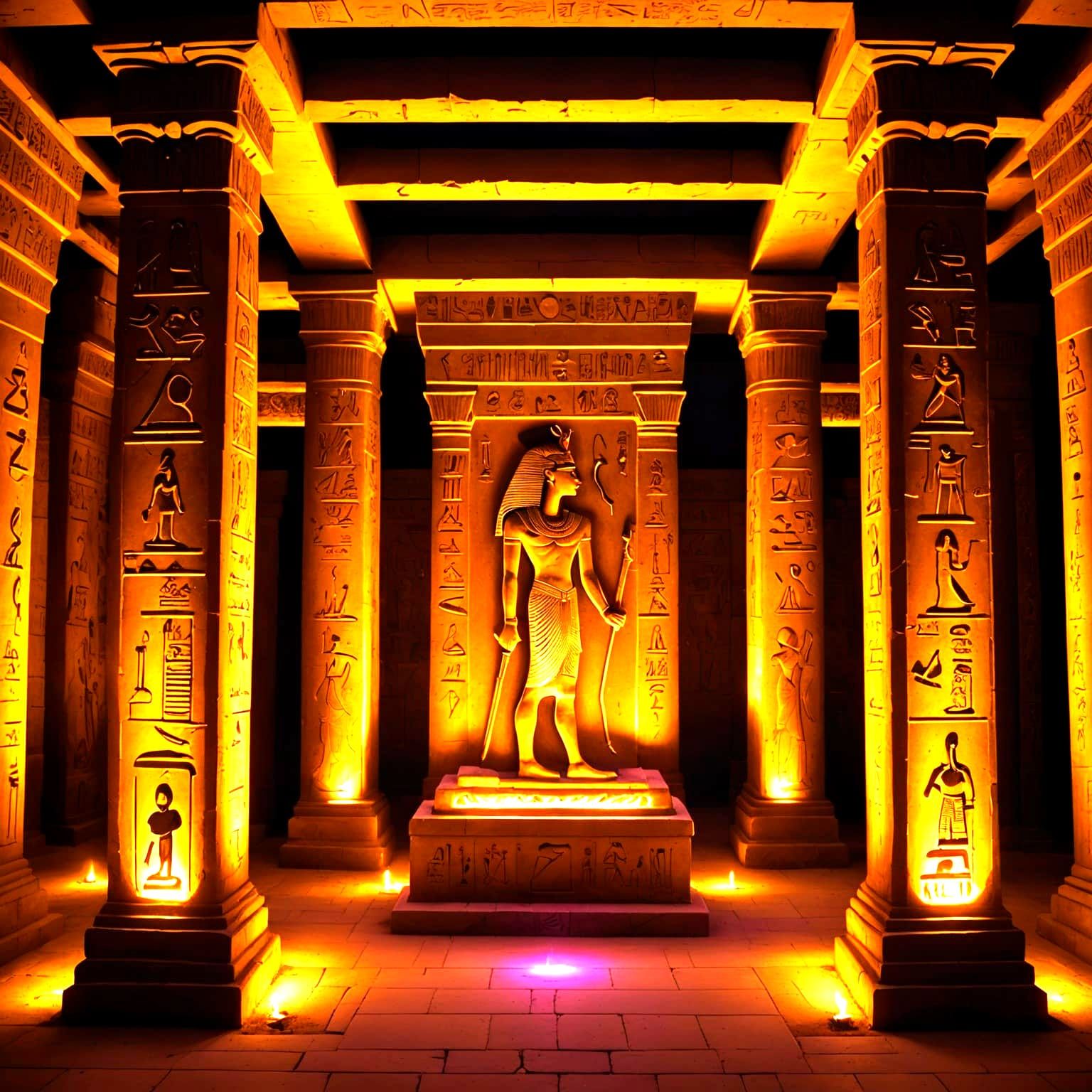 Egyptian Tomb in Ancient Style Features Disney Characters in...