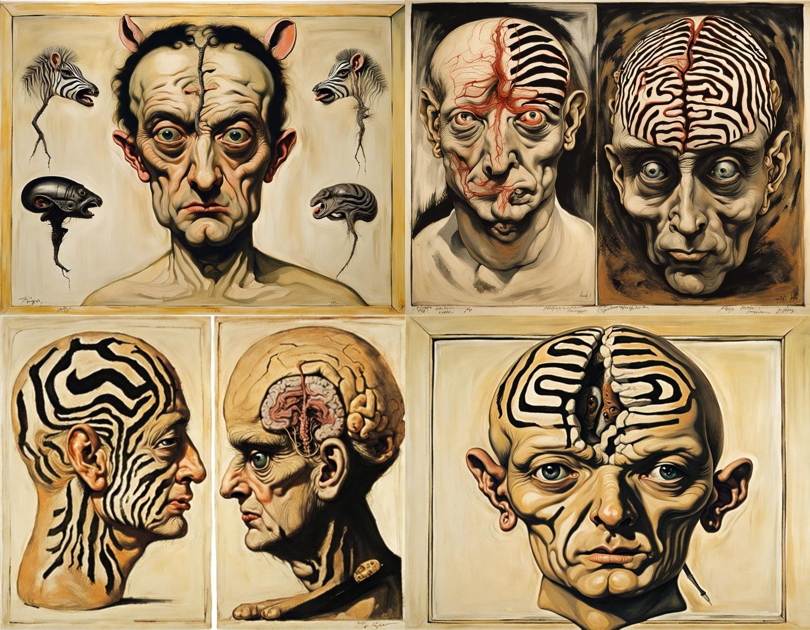 Homunculus Hybrid: A Sinister Surrealist Vision