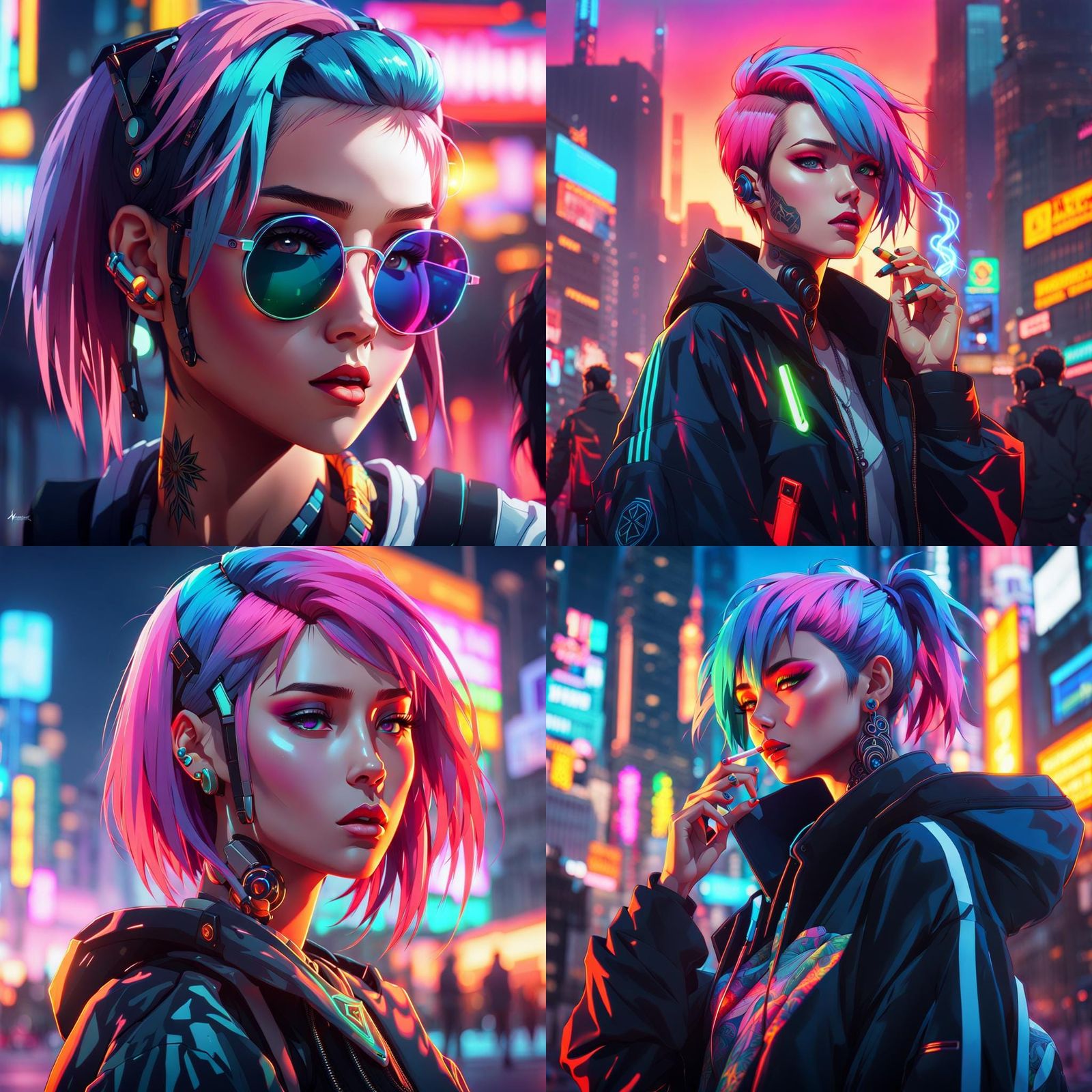 Cyberpunk Anime Girl