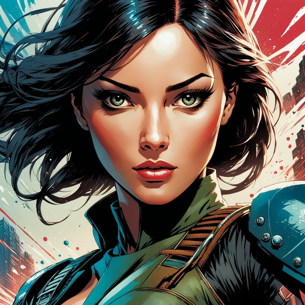 Beautiful woman on the cover of a GI Joe comic