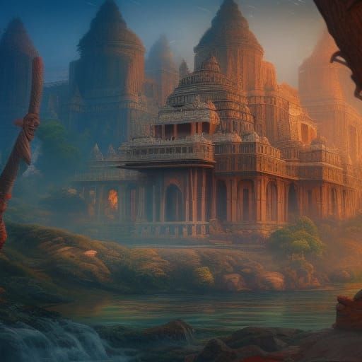 Fantastical Indian Mythology Concept Art