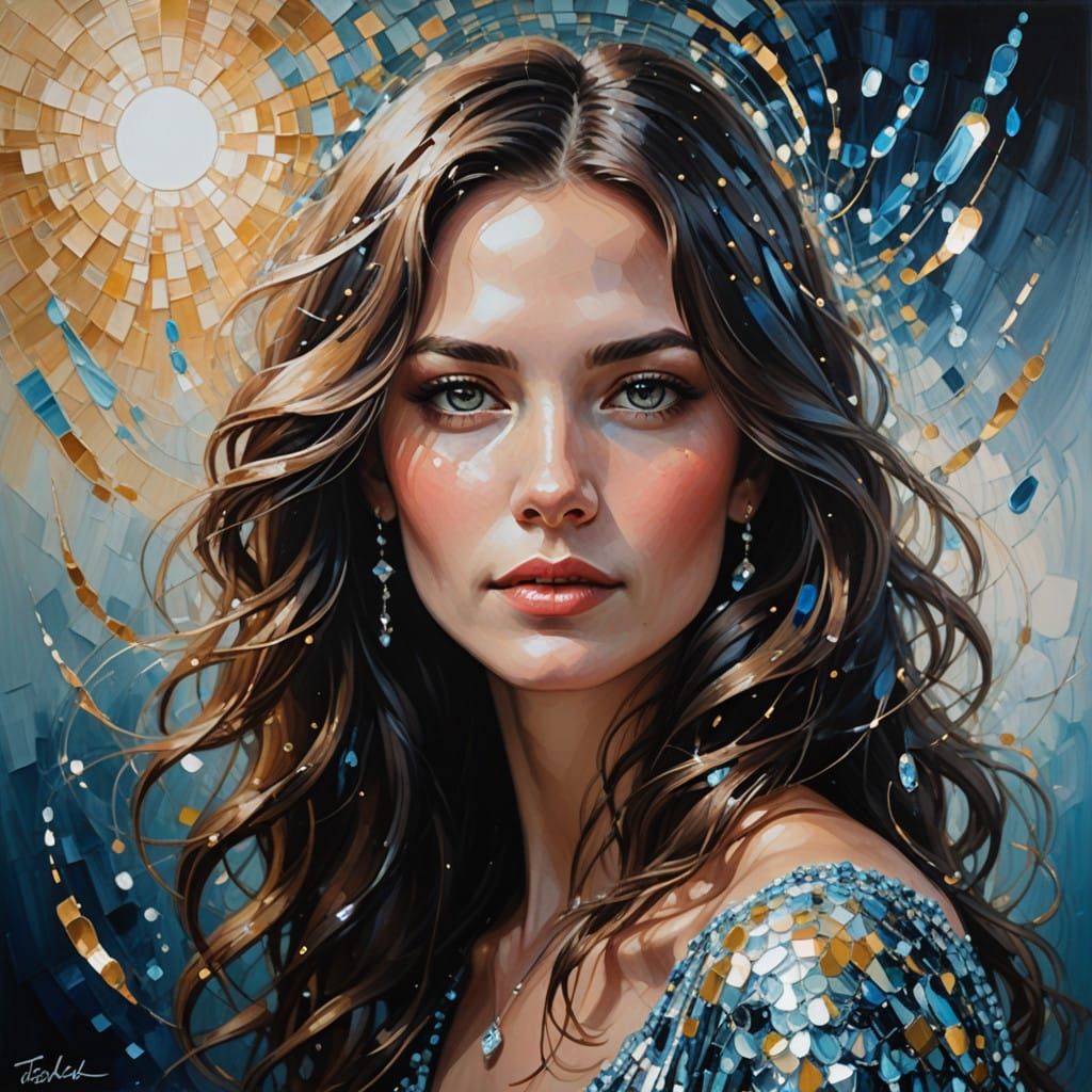 Enchanted Portrait in Ethereal Oils Style
