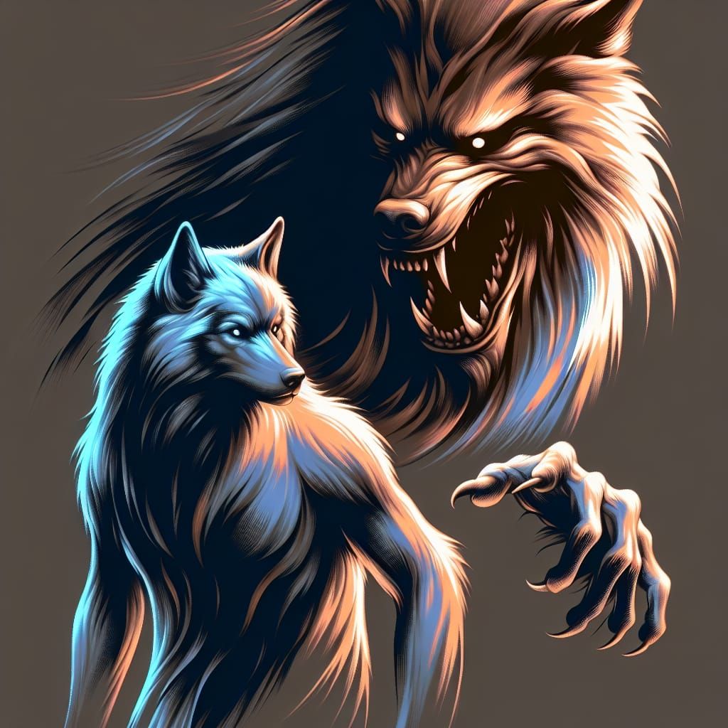 Menacing Werewolves in Ultra Detailed Airbrush Art
