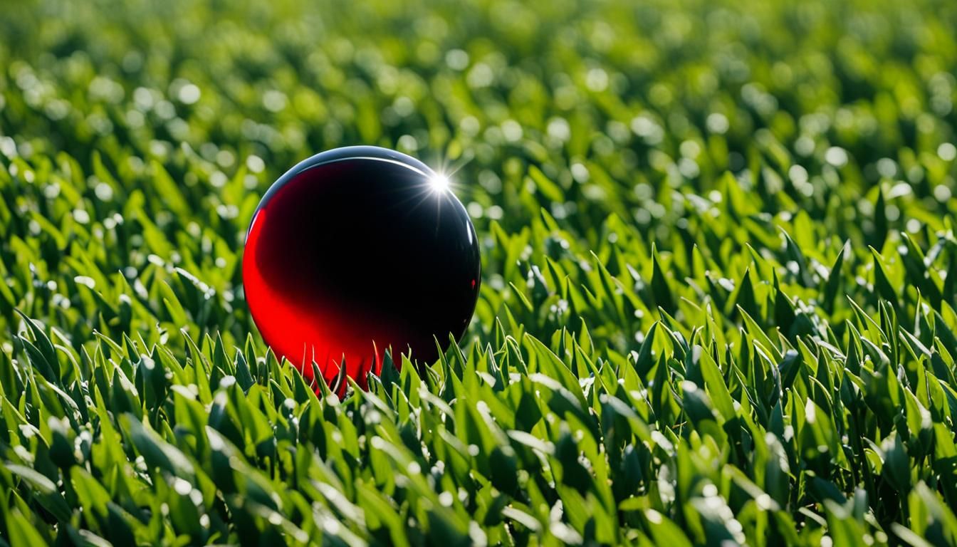 Solitary Red Dot in Black Field