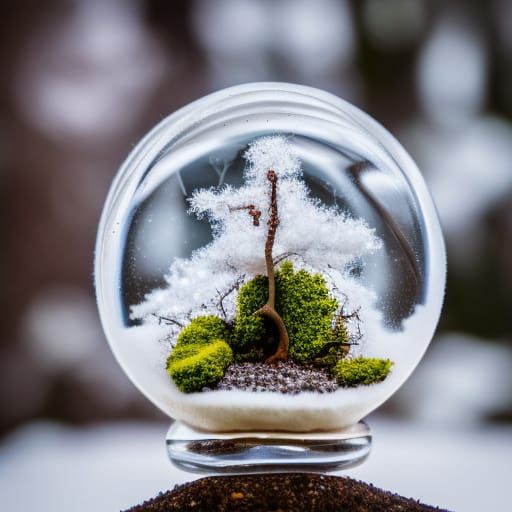 Ecosystem Inside a Snowglobe: Professional Photography
