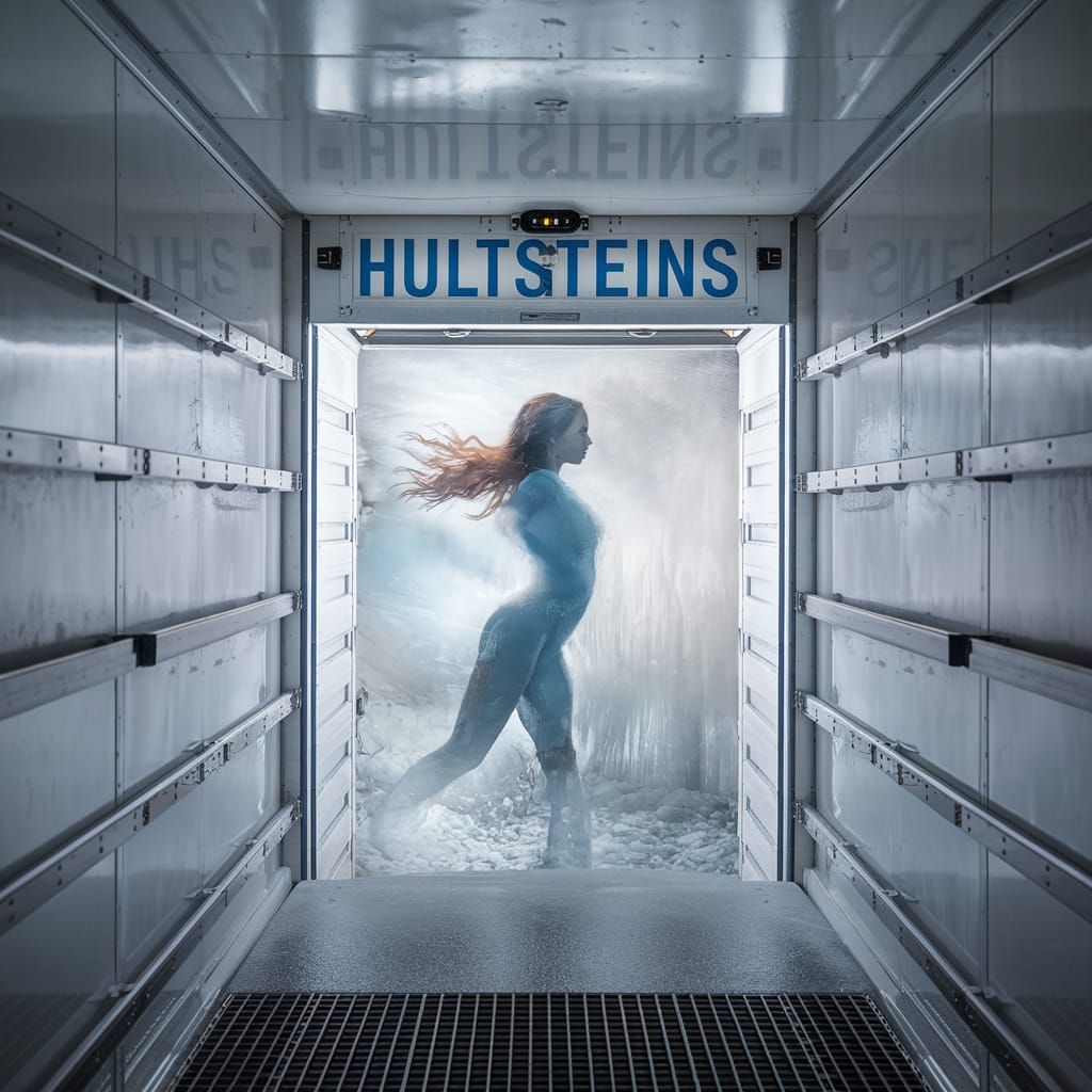 Iced Woman Appears in Refrigeration Truck Freezer